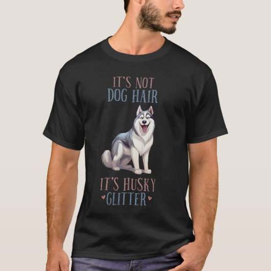 T-shirt homme chien Husky (Devant)