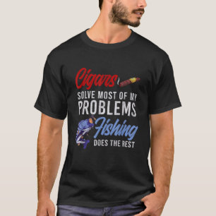 T-shirt Homme Cigar Fumer Pêcher Cadeau Cigars cubains Fum