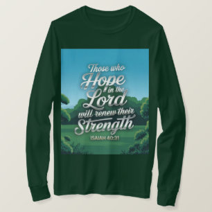T-Shirt Homme Citation de la Bible d'Isaïe
