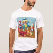 T-shirt Homme Clown Et Jouets (Devant)
