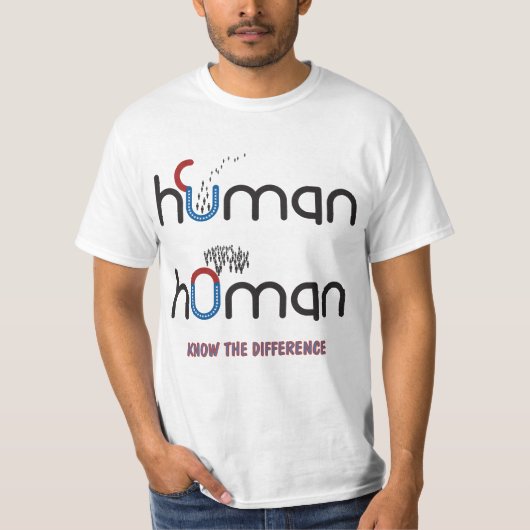T-shirt Homme contre femme (Devant)