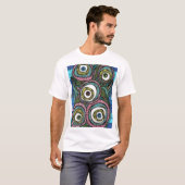 T-shirt homme cool avec imprimé abstrait (Devant entier)