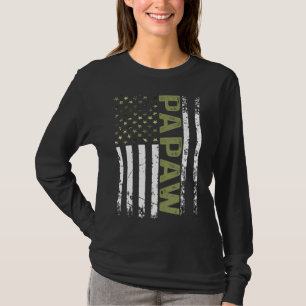 T-shirt Homme Cool Papaw American Patriotique Usa Flag Pèr