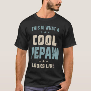 T-shirt Homme Cool Pepaw Semble Père Grand-Papa Cadeau