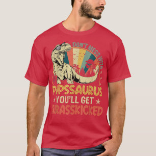 T-shirt Homme Cool Popssaurus Dinosaur T Re Père Vintage