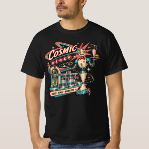 T-Shirt Homme Cosmic Diner Retro Robot Age Atomiqu