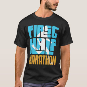 T-shirt Homme Coureur Mens Premier demi-marathon