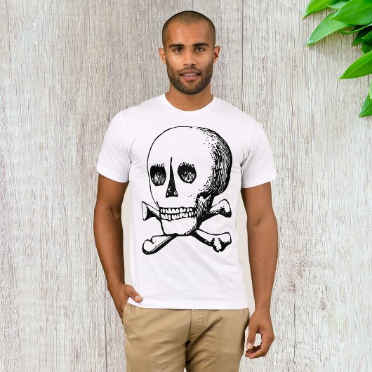T-shirt Homme Crâne et os