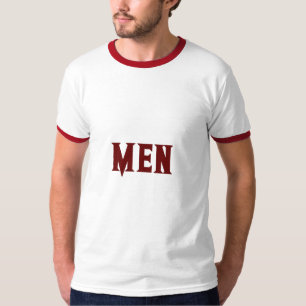 T-shirt Homme Custom Text Couleur rouge foncé Drapeau de b