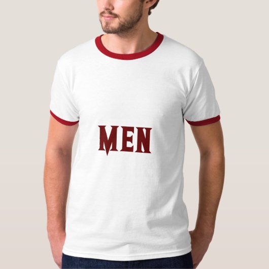 T-shirt Homme Custom Text Couleur rouge foncé Drapeau de b (Devant)