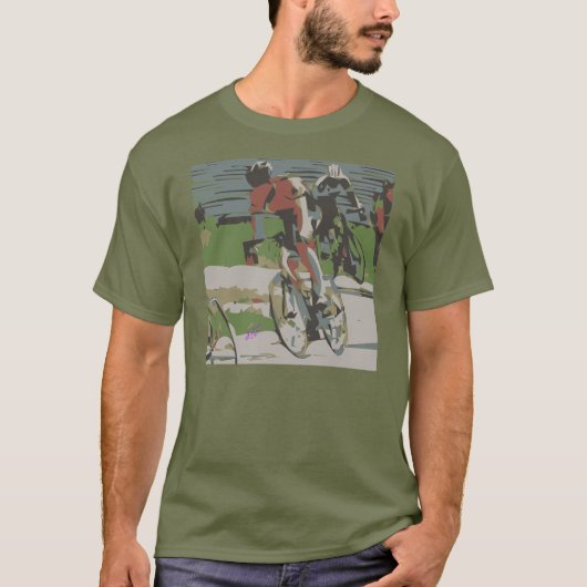 T-shirt homme cycliste (Devant)