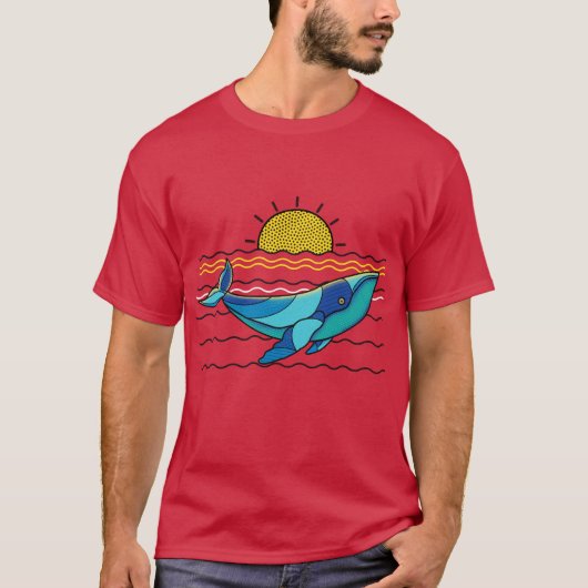 T-shirt homme de baleine (Devant)