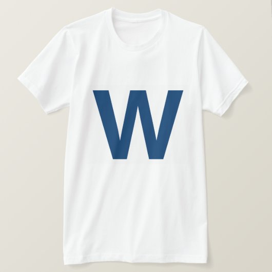 T-shirt homme de baseball Fly the W, Chicago (Design devant)