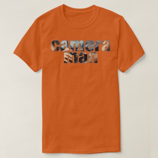 T-shirt homme de caméra (Design devant)