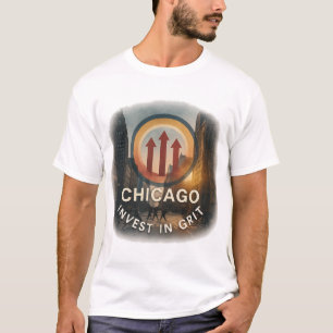 T-shirt homme de Chicago Urbain Grit Calm Tee