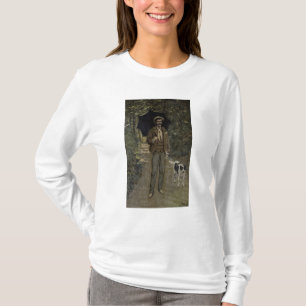 T-shirt Homme de Claude Monet avec un parapluie,