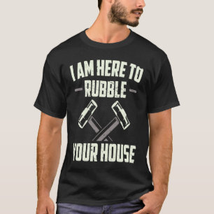 T-shirt Homme de démolition pour la construction de maison