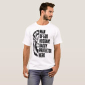 T-shirt Homme De Dieu Mari Lion (Devant entier)