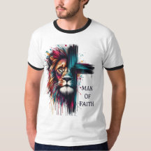 Homme de foi - Lion aquarelle