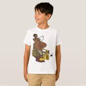 T-shirt Homme de jazz cool jouant du saxophone (Devant entier)
