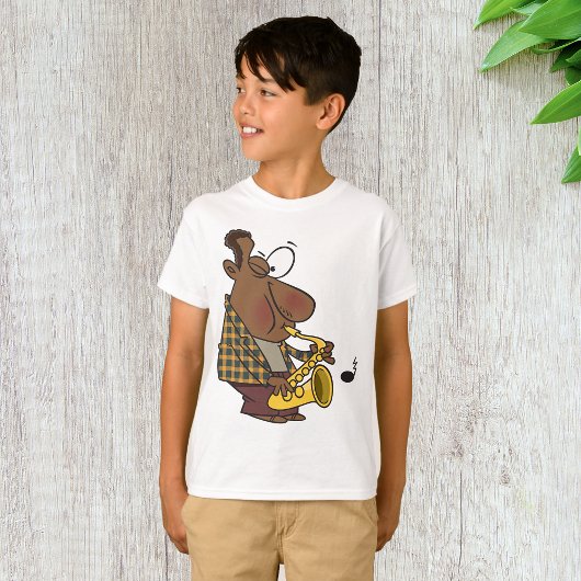T-shirt Homme de jazz cool jouant du saxophone