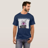 T-shirt homme de la marine de Bunny de Pâques (Devant entier)