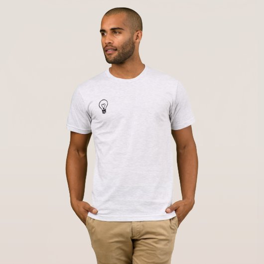 T-shirt homme de la puissance des questions (Devant entier)