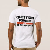 T-shirt homme de la puissance des questions (Dos)