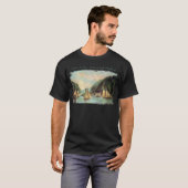 T-shirt homme de la rivière Hudson (Devant entier)