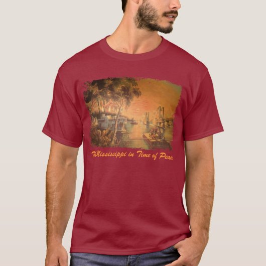 T-shirt homme de la rivière Mississippi (Devant)