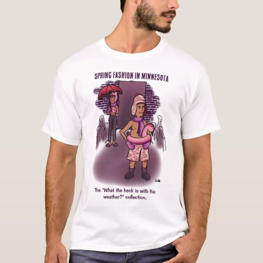 T-shirt homme de mode de printemps (Devant)