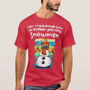 T-shirt Homme de neige drôle avec masque