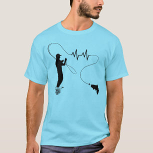 T-shirt Homme de pêche de mouche de truite de battement d