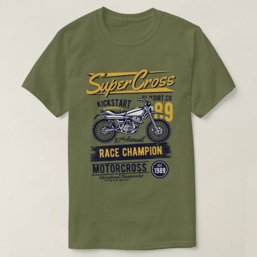 T-shirt homme de SuperCross (Design devant)