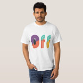 T-Shirt homme de texte désaffecté (Devant entier)