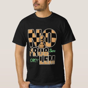 T-Shirt homme de valeur graphique de pion d'échecs