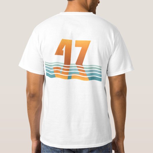 T-Shirt Homme de Valeur : Sunset 47 (Dos)