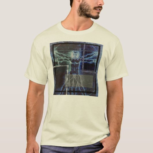 T-shirt Homme de Vitruvian de Leonardo (Devant)