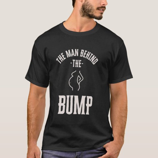 T-shirt Homme derrière le Baby shower drôle de bosse thème (Devant)