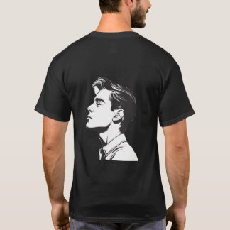 T-shirt Homme - Dessin de profil d'un homme