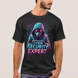T-shirt homme d'expert en cybersécurité