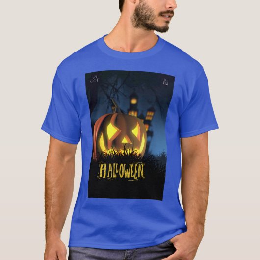 T-shirt homme d'Halloween (Devant)