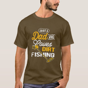 T-shirt Homme Dirt Pêche Détection Papa 