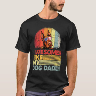 T-shirt homme Doberman décontracté Awesome comme m