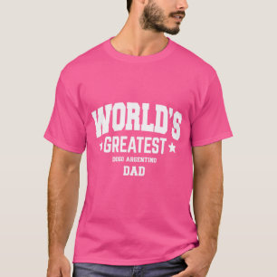 T-shirt Homme Dogo Argentino Chien Papa Animal Thème