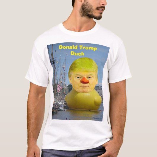 T-shirt homme Donald Trump Rubber Yellow Duck (Devant)