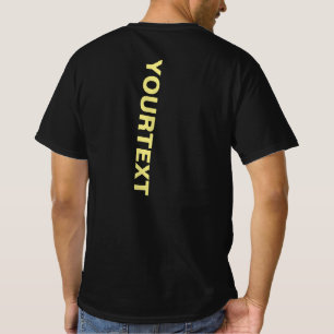 T-shirt Homme Double Face Avant Arrière Impression Grande 
