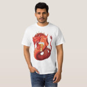 T-shirt homme Drinking Dragon (Devant entier)