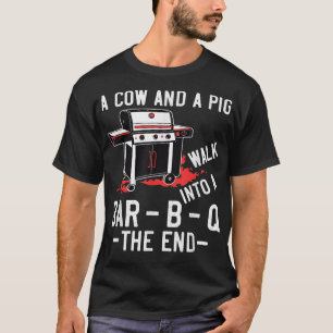 T-shirt Homme drôle de blague BBQ Barbeque Hommes Une vach