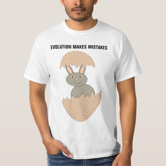 T-Shirt Homme Drôle Erreurs De L'évolution (Devant)